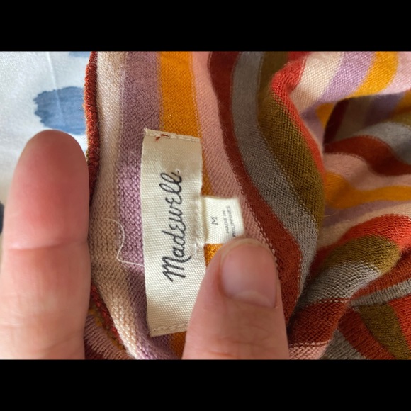 Madewell Puff sleeves Scoop Neck striped Top - Picture 10 of 10